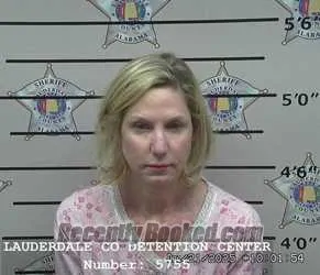 Booking photo from Lauderdale County, Alabama