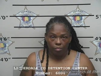 Mugshot of ERICA TENICE SHANES HAMPTON booked in Lauderdale County, Alabama on July 12, 2026
