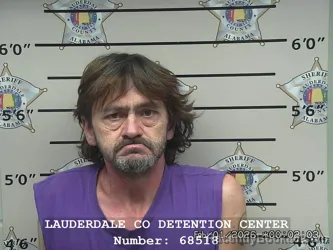 Booking photo from Lauderdale County, Alabama