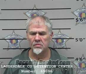 Booking photo from Lauderdale County, Alabama