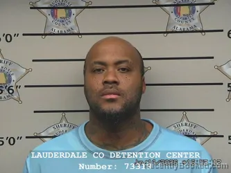 Mugshot of JUSTIN LARON MANGRUM booked in Lauderdale County, Alabama on June 14, 2026