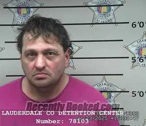 Booking photo from Lauderdale County, Alabama
