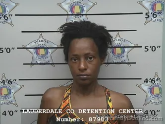 Mugshot of KIMBERLY TIERA JOHNSON booked in Lauderdale County, Alabama on May 27, 2026