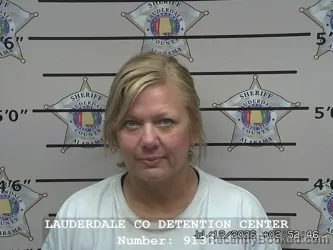 Mugshot of LORI BETH GHOLSTON booked in Lauderdale County, Alabama on July 11, 2026