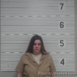 Mugshot of AMBER NICOLE EVANS booked in Lawrence County, Alabama on July 31, 2026