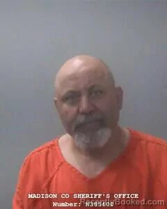 Mugshot of JAMES W SANDERS booked in Madison County, Alabama on May 9, 2026