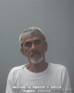 Mugshot of James F Locke booked in Madison County, Alabama on August 14, 2026