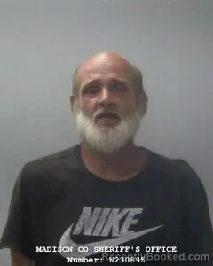 Mugshot of Danny J Cook booked in Madison County, Alabama on August 10, 2026