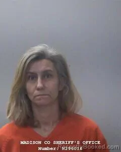 Mugshot of ELIZABETH A WOOLDRIDGE booked in Madison County, Alabama on April 30, 2026