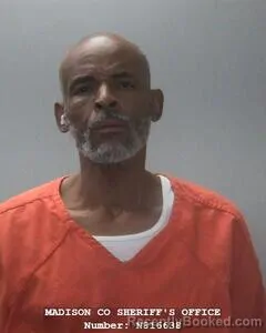 Mugshot of Thedore R Gaines booked in Madison County, Alabama on July 30, 2026