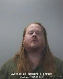 Mugshot of Matthew T Hayes booked in Madison County, Alabama on August 22, 2026
