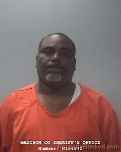 Mugshot of Calvin D Burns booked in Madison County, Alabama on October 8, 2026