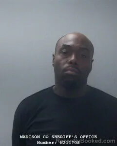 Mugshot of Corey Jefferson booked in Madison County, Alabama on September 24, 2026