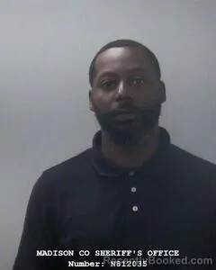 Mugshot of Terrell O Profitt booked in Madison County, Alabama on August 11, 2026