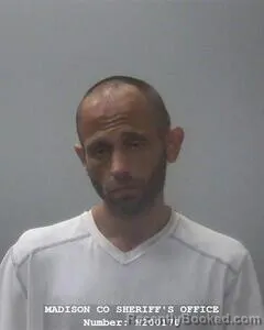 Mugshot of Christopher A Watts booked in Madison County, Alabama on July 31, 2026