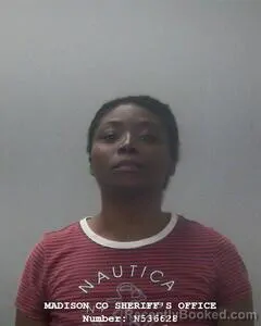 Mugshot of Latoya D Baldwin booked in Madison County, Alabama on August 22, 2026