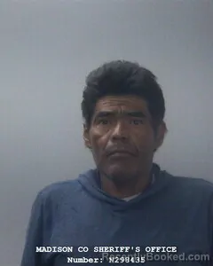 Mugshot of Eloy Rodriguez booked in Madison County, Alabama on September 27, 2026