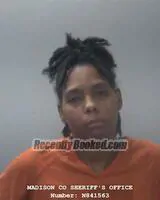 Booking photo from Madison County, Alabama