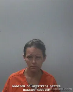 Mugshot of Cynthia J Perry booked in Madison County, Alabama on October 7, 2026