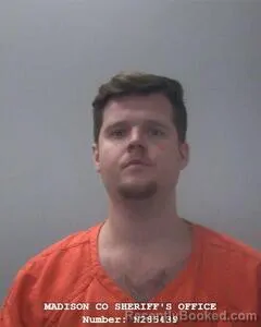 Mugshot of Dylan R Tyree booked in Madison County, Alabama on September 17, 2026