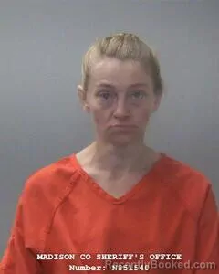 Mugshot of Valerie C Stolz booked in Madison County, Alabama on August 4, 2026