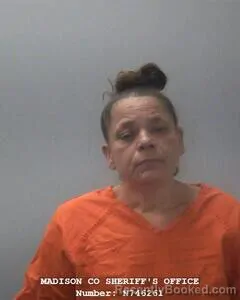 Mugshot of Sandra G Cantrell booked in Madison County, Alabama on August 2, 2026