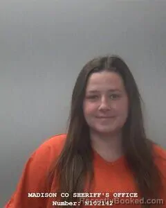 Mugshot of Ashlyn D Gravette booked in Madison County, Alabama on July 29, 2026