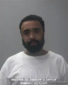 Mugshot of Deandre L Davidson booked in Madison County, Alabama on August 20, 2026