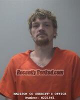 Mugshot of Dakota J Riddle booked in Madison County, Alabama on September 13, 2026