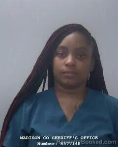 Mugshot of MARDASHA D WOODS booked in Madison County, Alabama on April 29, 2026