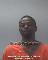 Booking photo from Madison County, Alabama