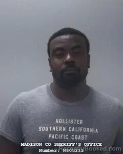 Mugshot of Tarrell D Clemons booked in Madison County, Alabama on July 26, 2026