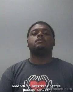 Mugshot of Travon L Moore booked in Madison County, Alabama on August 13, 2026