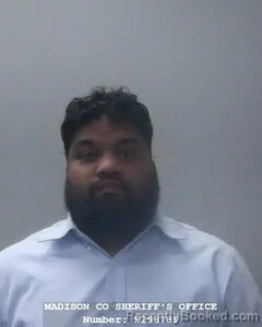 Mugshot of Elvis M Thomas booked in Madison County, Alabama on September 27, 2026