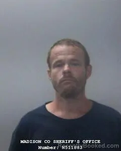 Mugshot of Kevin D Nicholson booked in Madison County, Alabama on August 13, 2026