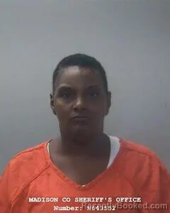 Mugshot of Natali R Washington booked in Madison County, Alabama on August 20, 2026