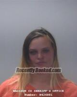 Booking photo from Madison County, Alabama