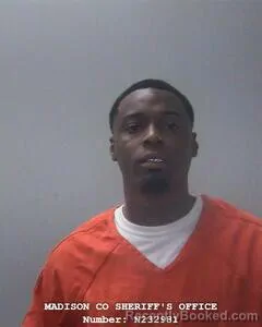 Mugshot of Darion J Turner booked in Madison County, Alabama on August 18, 2026