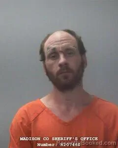 Mugshot of Cody B Cooper booked in Madison County, Alabama on August 8, 2026