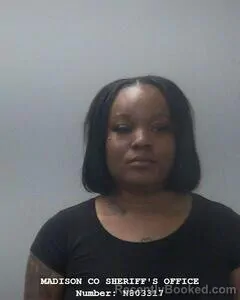 Mugshot of Taneya S Mcglathery booked in Madison County, Alabama on August 4, 2026