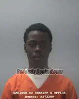 Booking photo from Madison County, Alabama