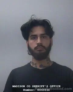 Mugshot of ULISES CRISANTOS SILVA booked in Madison County, Alabama on May 7, 2026