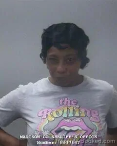 Mugshot of Montina B Ford booked in Madison County, Alabama on July 31, 2026