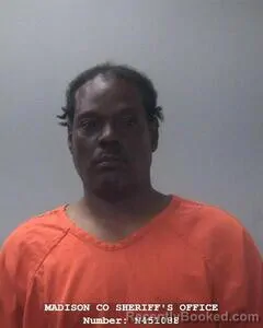 Mugshot of JOHNNIE MICHEAUX booked in Madison County, Alabama on June 12, 2026