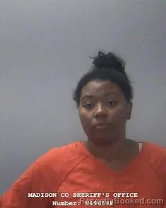 Mugshot of KEASIA E CORBIN-STEEN booked in Madison County, Alabama on June 16, 2026