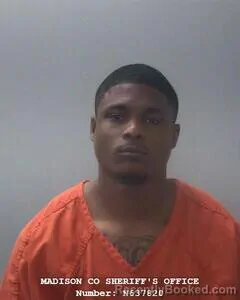 Mugshot of MONTEZ D ROBERTSON booked in Madison County, Alabama on June 3, 2026