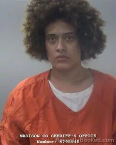 Mugshot of Taijah B Pacheco booked in Madison County, Alabama on August 7, 2026