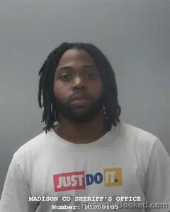 Mugshot of Shemar L Kelly booked in Madison County, Alabama on September 4, 2026