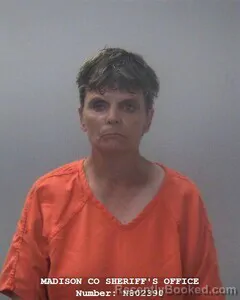 Mugshot of Tammy Mitchell booked in Madison County, Alabama on October 7, 2026