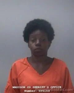 Mugshot of April N Myles booked in Madison County, Alabama on September 21, 2026